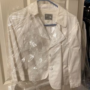 White denim jacket